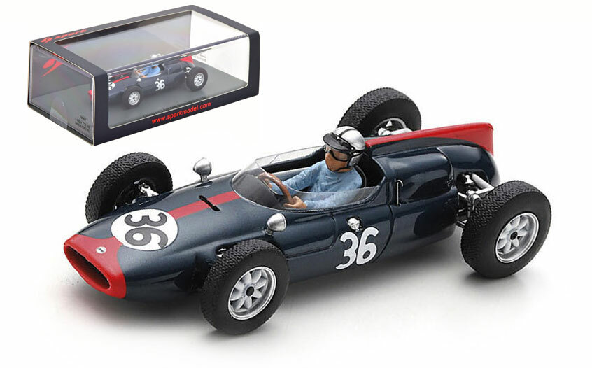 Spark S8060 Cooper T53 #36 6th British GP 1961 - Roy Salvadori 1/43 Scale