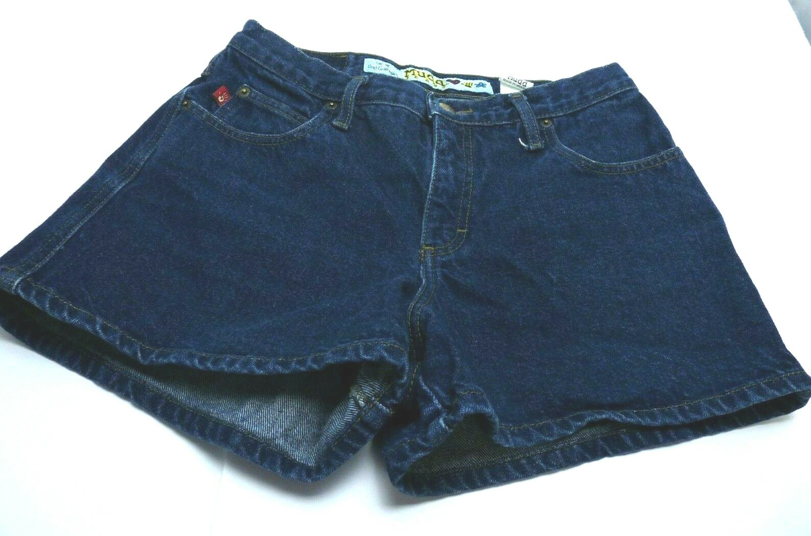 Vintage 90s Mudd Jeans Embroidered Shorts Sz 9 For the Beat