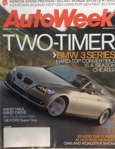 Autoweek Magazine February 19, 2007- BMW 3 Series - Picture 4 of 9