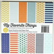My Favorite Things 6x6 Paper Pad, Sweet Sunshine EP26 Retired