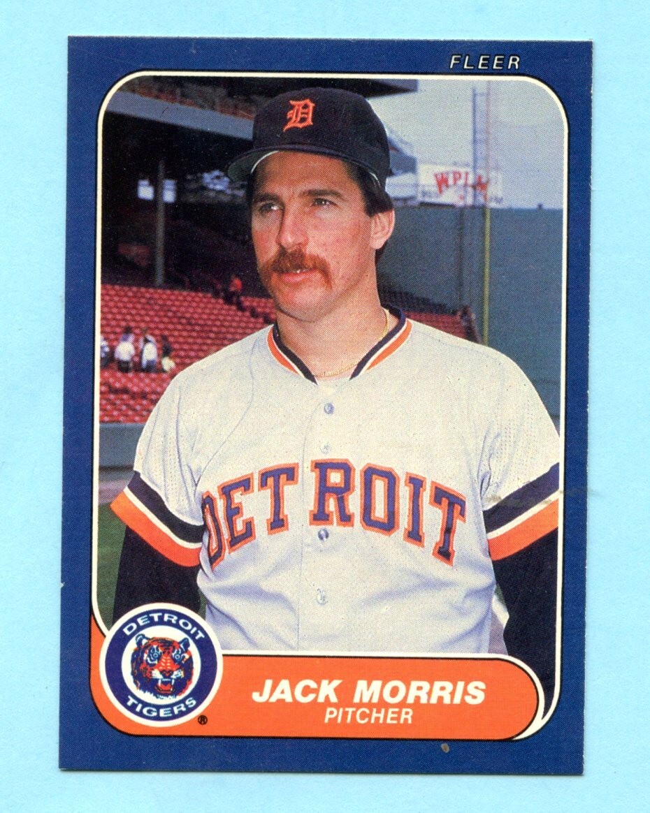 1986 Fleer # 232 Jack Morris - Detroit Tigers  Box 717