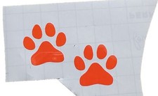 New Custom Handmade Paw Prints Holographic Pink Decal Sticker Vinyl Windows 3  