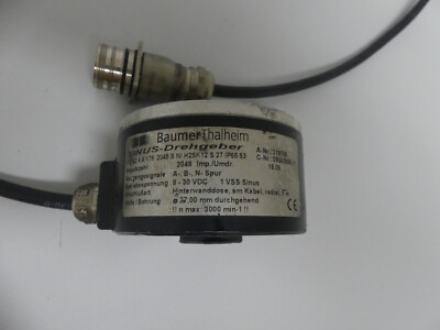 BAUMER THALHEIM SINE WAVE ENCODER ITD 42 A 4 Y79 2048 NI H2SK12 S 27 IP65 53