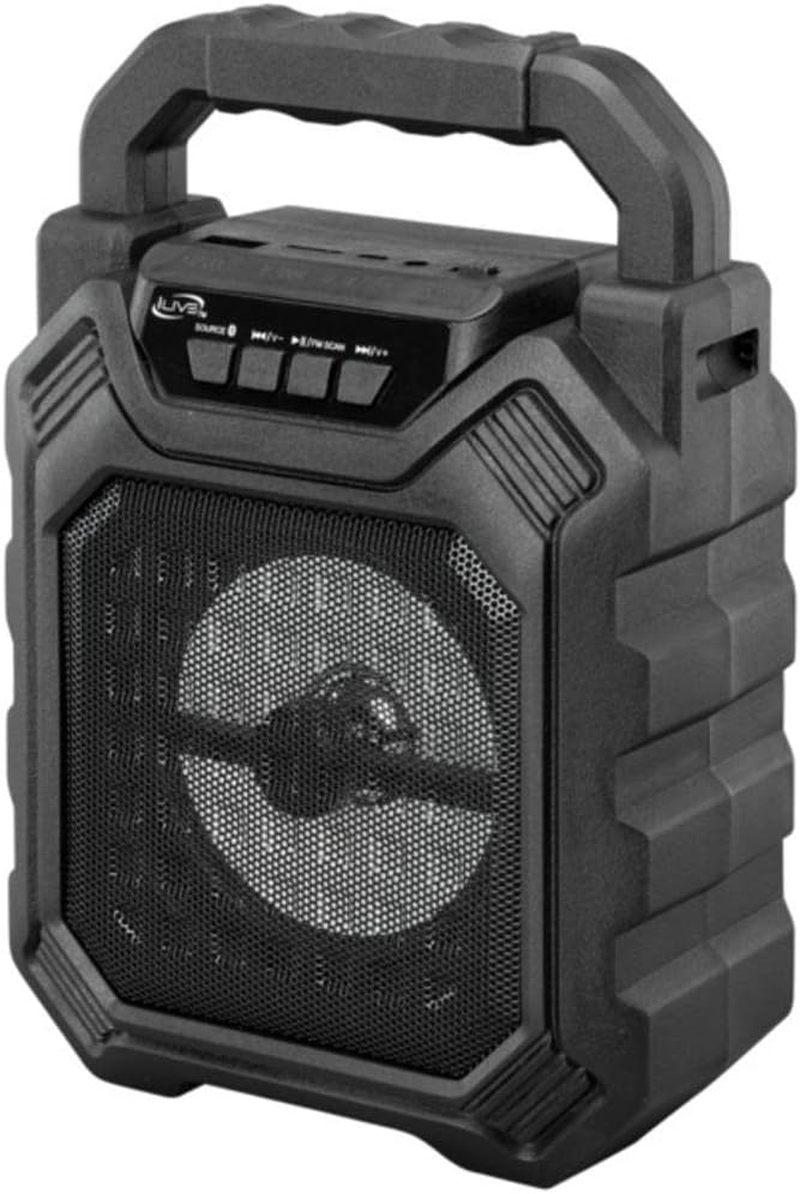 ISB199B Wireless Tailgate Party Speaker, with LED Light Effects and Built-In Rec