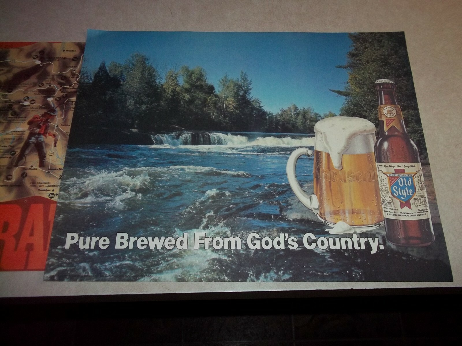 Vintage COORS + OLD STYLE BEER PLACEMATS SIGNS Colorado + Wisconsin Wi. Bar