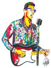 Buddy Holly Rock and Roll Music Print Poster Wall Art 8.5x11