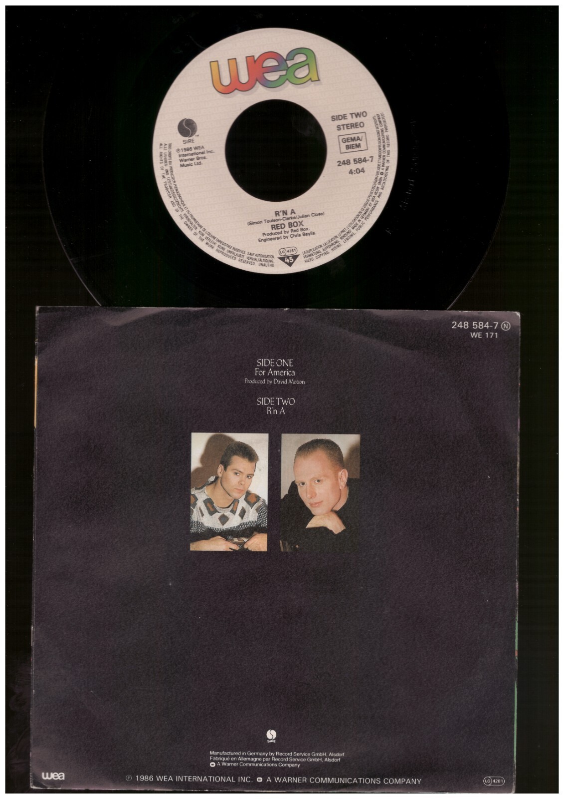 Red Box For America R´n A 7 Inch Vinyl Single GERMANY eBay