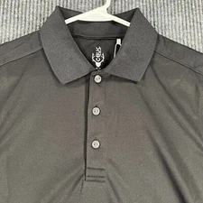 Cutter & Buck Polo Shirt Mens Small Black Short Sleeve Golf Outdoor Casual New