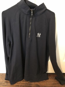 yankees half zip pullover