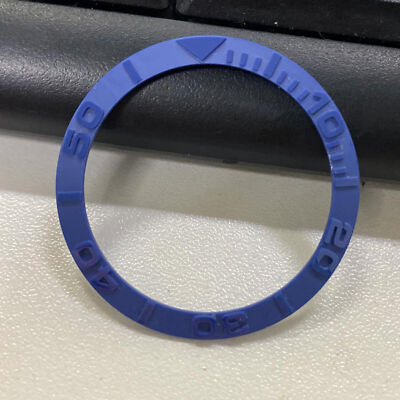 Blue Ceramic Watch Bezel Insert für 38MM Outer Diameter Watch Reparaturteil MV