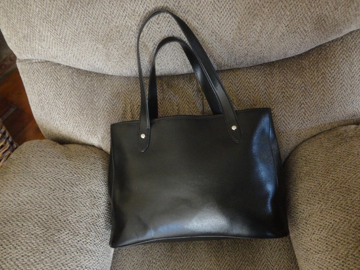 Lauren Ralph Lauren, Newbury Large Black Saffiano Leather Shopper