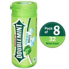 WRIGLEY'S DOUBLEMINT Mint Gum Chewing Gum Bulk Pack, 32 Chewy Mints Pack of 8