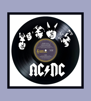 Framed Vinyl Record of AC DC Highway to Hell album