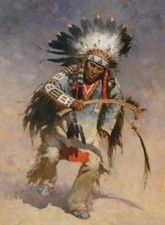 Beautiful High quality Portrait on canvas Indians Native American Oil painting