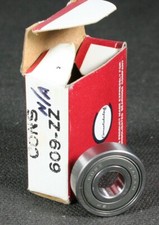 Four 4 Consolidated 609 ZZ 1BK Deep Groove Bearing 9mm ID NEW