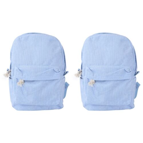 2pcs Corduroy Backpack Multifunction Bag Fashion Backpack for Girls Women