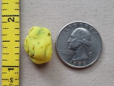 PURE BEACH SEA GLASS SURF TUMBLED YELLOW BANANA LAVA BONFIRE FROSTED PENDANT R01