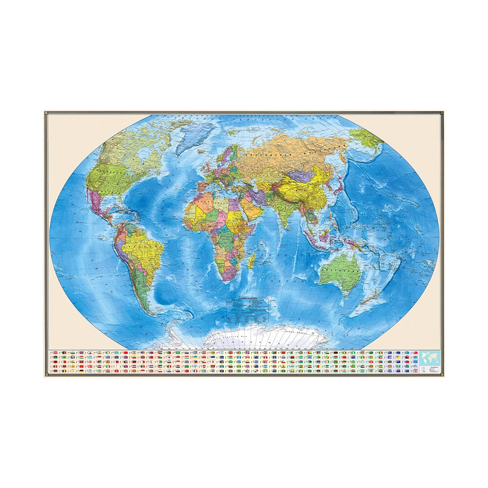 World Map Poster Large