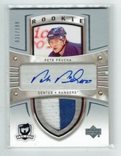 05-06 UD Upper Deck The Cup  Petr Prucha  /199  Rookie  Patch  Auto