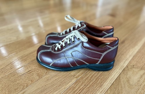 Vintage schlammbraune Schnürschuhe Y2K Damenschuhe Größe 8,5M in sehr gutem Zustand - Bild 3 von 10