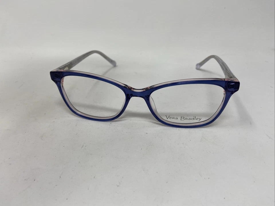 VERA BRADLEY EYEWEAR MARIO PLUM PANAIES 52-16-135 BLUE PINK CRYSTAL S82 - Imagem 3 de 4