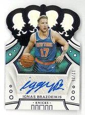 2019-20 Crown Royale IGNAS BRAZDEIKIS #CR-IGB ~ Crown Rookie Purple Auto 12/25