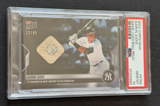 2022 Topps Now #616 AARON JUDGE Game Used Baseball 99 Relic 200 Career HR PSA 10