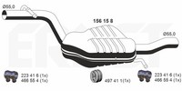 Ernst MittelschalldäMpfer 156158 FüR VW Passat B6 3C2 Variant 3C5 CC 357 B7 362