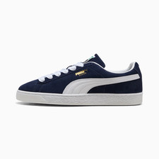 Baskets Puma Suede Classic Unisex En Bleu Et Blanc Toutes Tailles Stock Limité