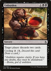 Unburden 114/269 Foil Amonkhet Common MTG