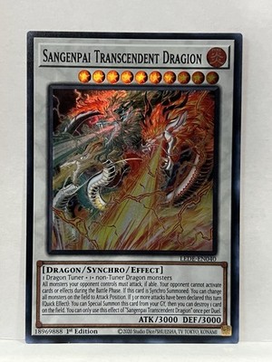 Sangenpai Transcendent Dragion LEDE-EN040 Super Rare 1st Edition YuGiOh Card