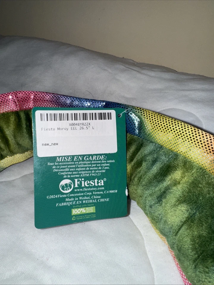 Fiesta Moray Eel Plush 26” - Image 4 of 4