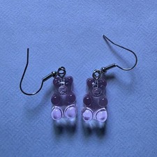 Pink Bear Dangle Earrings