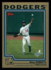 Dave Roberts Los Angeles Dodgers 2004 Topps Gold #242 SN /2004