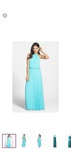 Xscape  Pleated Cutaway Blouson Gown Dress   Sz 4   $260 *575 