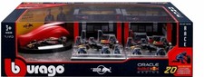 BBURAGO F1 FORMULA 1 RED BULL RACING PADDOCK 1 43 DIE CAST MODEL CARS