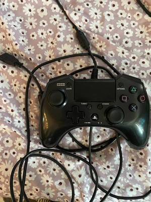 Playstation 4 Ps4 Hori Horipad 4 Turbo Wired Black Controller. Works Great!