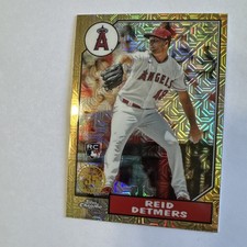 2022 Topps Series 1 - 1987 Topps Chrome Silver Mojo #T87C-61 Reid Detmers (RC)