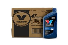 Valvoline 4-Stroke Motorcycle SAE 10W-40 Motor Oil 1 QT, Case of 6 43.85 per gallon