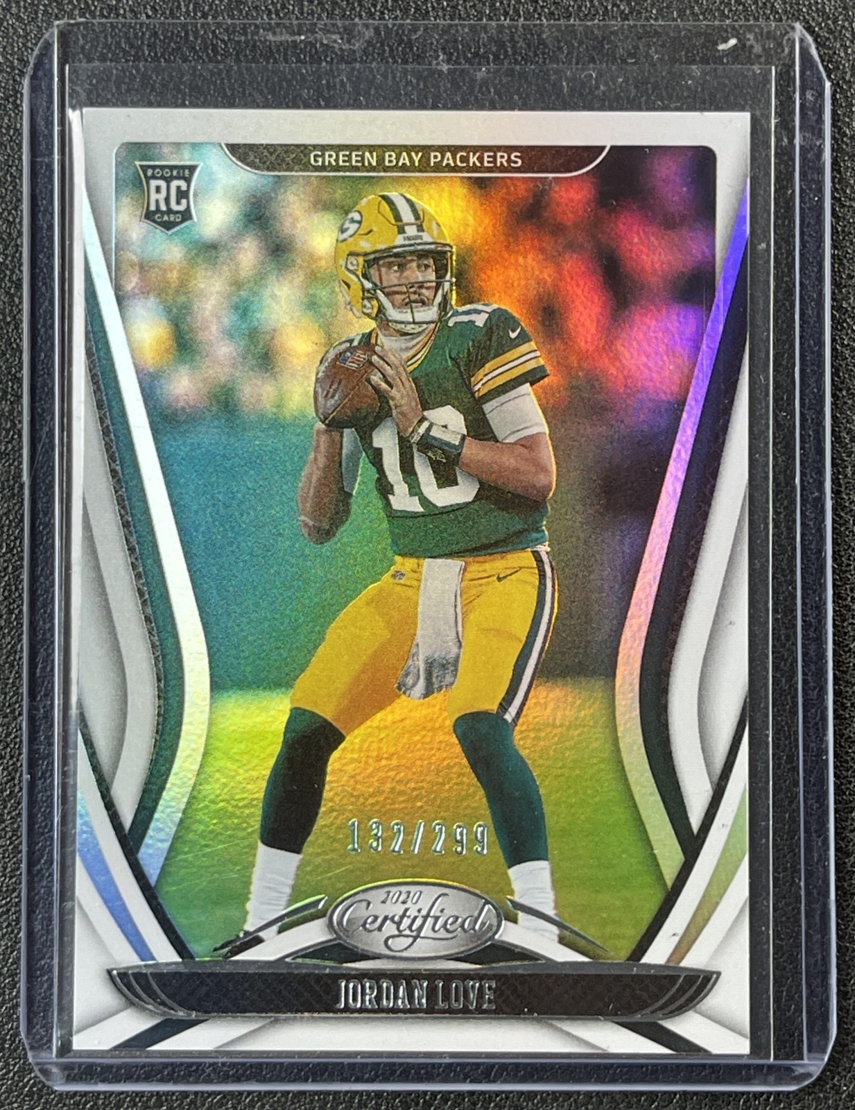 JORDAN LOVE 2020 PANINI CERTIFIED #104 ROOKIE MIRROR RC 132/299 PACKERS