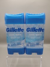 2 X Gillette Cool Wave Clear Gel Mens Antiper...