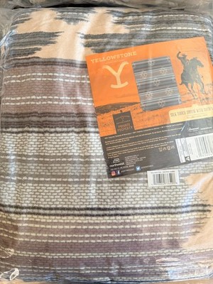 Northwest Yellowstone Silk Touch Sherpa Throw Blanket, 60'' x 80'', Western Ombre