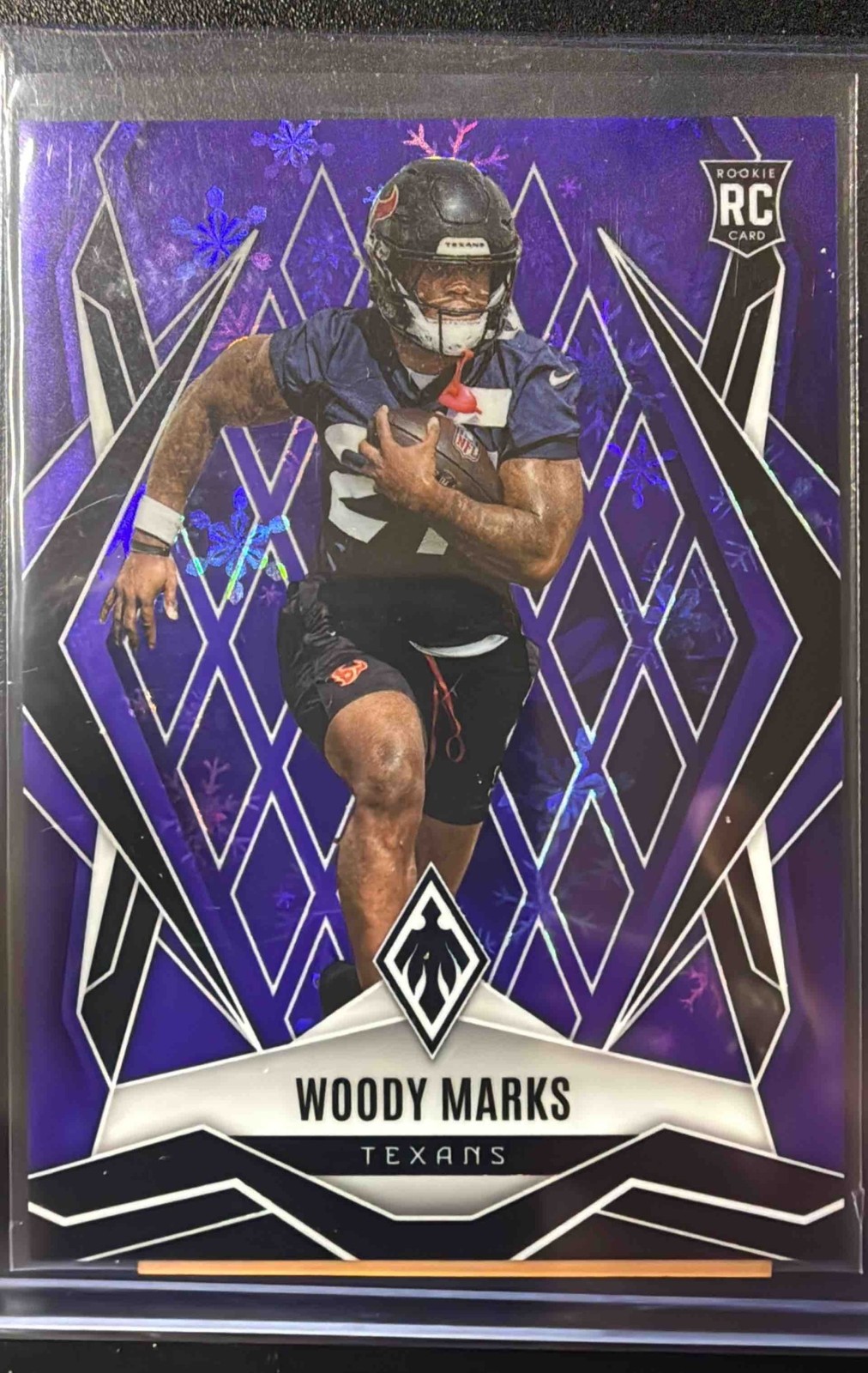 2025 Panini Phoenix Woody Marks #236 Purple Winter 128/249 RC Texans