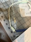 vintage rabbit ears antenna good with coax  as shown white — photo 3