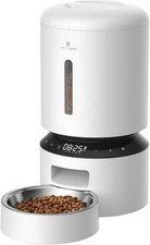 PETLIBRO Automatic Cat Feeder,Dog Food DispenserGranary 5L Button Type White