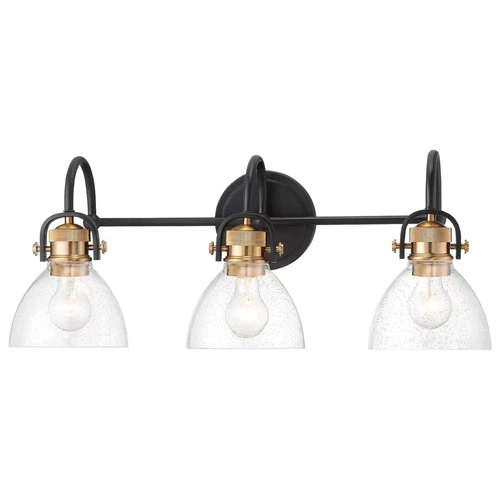 Minka Lavery 3363-416 Monico 3 Light, Bronze with Natural Brushed Brass - Picture 1 of 7