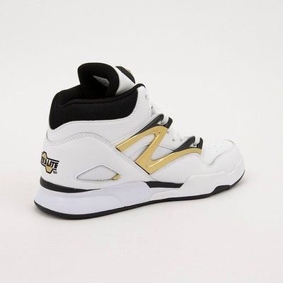 Size 10.5 - Reebok Pump Omni Zone II White Black Gold for sale