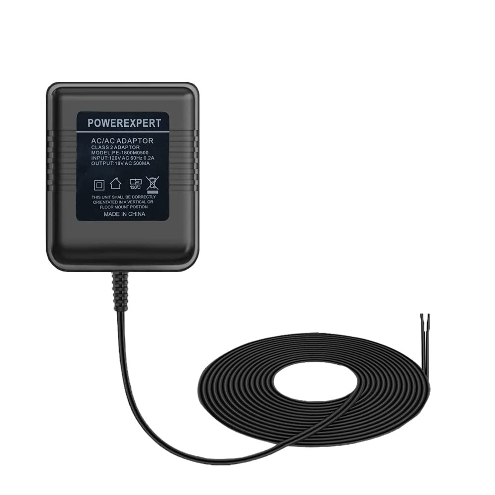 LIANSUM 18V 500mA Adapter, Video Doorbell Charger Cord Compa