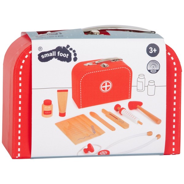 Small Foot Arztkoffer Spielset, Holz, Ab 3 Jahre, Rollenspielzeug, Spritze-image