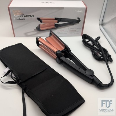 BaByliss Deep Waves Welleneisen   Keramikbeschichtung, Ionen-Technologie, 3 Temp
